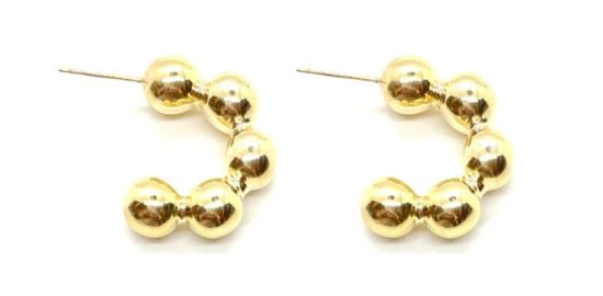 Gold Bola Hoops Accessory Concierge at Accessory Concierge