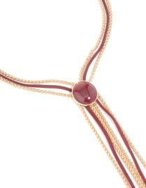 Gold Burgundy Western Boho Tassel Necklace - Lovisa at Lovisa