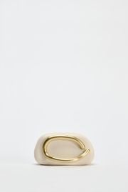 Gold Clasp Box Bag at Zara