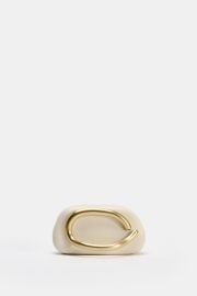 Gold Clasp Box Bag at Zara