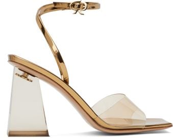 Gold Cosmic 85 Heeled Sandals at ssense