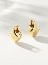 Gold Movie Star Statement Earrings Chunky Earrings at Uncommon James