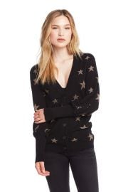 Gold Star Bishop Sleeve Cardigan by Chaser at Chaser