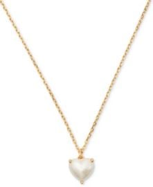 Gold-Tone Birthstone Heart Pendant Necklace, 16\