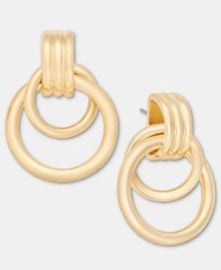 Gold-Tone Doorknocker Drop Earrings, Macy\'s Exclusive at Macys