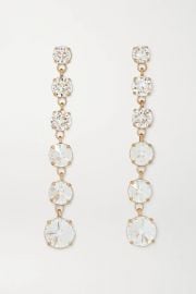 Gold-Tone Swarovski Crystal Earrings by Roxanne Assoulin at Net A Porter