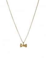 Gold bow necklace like Roses at Asos