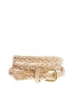 Gold plaited belt at Asos