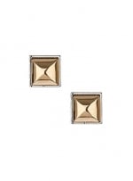 Gold square earrings at Dorothy Perkins