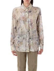 Golden Goose Deluxe Brand Floral Sequin Print Shirt at Cettire