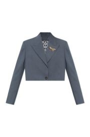 Golden Goose Deluxe Brand Single Breasted Cropped Blazer at Cettire