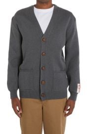 Golden Goose Logo Cotton Blend Cardigan at Nordstrom