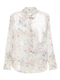 Golden Goose Sequin Floral Shirt Neutrals at Farfetch