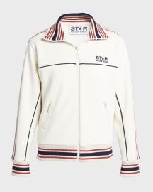 Golden Goose Star Zip-Front Logo Track Jacket at Neiman Marcus