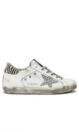 Golden Goose Superstar Sneaker in White  amp  Silver Glitter from Revolve com at Revolve