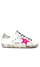 Golden Goose Superstar Sneaker in White White  Pink Star at Revolve