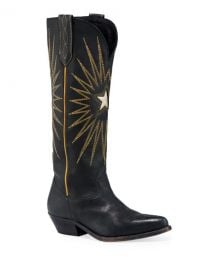 Golden Goose Wish Star Stitched Knee Boots at Neiman Marcus