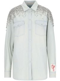 Golden Goose crystal-embellished Shirt Blue at Farfetch