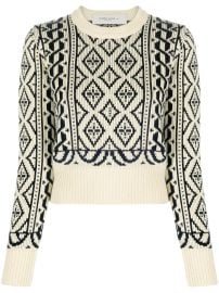 Golden Goose geometric-pattern Cropped Jumper - at Farfetch