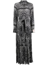 Golden Goose paisley-print Maxi Shirtdress Grey at Farfetch