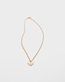 Goldwhite Eternal Gold Pendant Necklace In Yellow Gold With Diamonds PRADA at Prada
