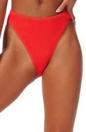 Good American Always Fits Good Waist Bikini Bottoms in Bright Poppy002 Size 5 at Nordstrom