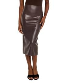 Good American Better Than Leather Faux Leather Midi Pencil Skirt Bloomingdales at Bloomingdales