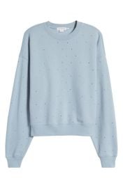 Good American Crystal Embellished Sweatshirt at Nordstrom