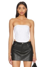 Good American Crystal Poplin Corset at Revolve