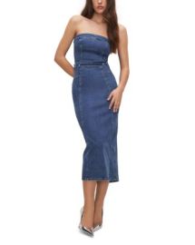 Good American Denim Midi Tube Dress Bloomingdales at Bloomingdales