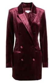 Good American Executive Long Sleeve Velvet Blazer Dress at Nordstrom