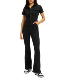 Good American Fit For Success Bootcut Denim Jumpsuit Bloomingdales at Bloomingdales