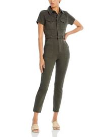 Good American Fit For Success Denim Straight Leg Jumpsuit Bloomingdales at Bloomingdales