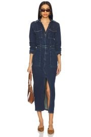 Good American Fit For Success Long Sleeve Midi Dress In Indigo724 at Revolve