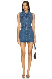 Good American Fit For Success Sleeveless Mini Dress In Indigo594 at Revolve