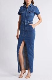 Good American Fit for Success Denim Maxi Dress at Nordstrom