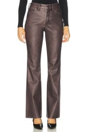 Good American Good Classic Bootcut Faux Leather Pants In Vamp001 at Revolve