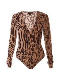 Good American Leopard Mesh Bodysuit at Saks Fifth Avenue