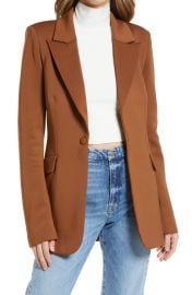 Good American Scuba Blazer at Nordstrom