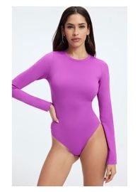 Good American Scuba Crewneck Bodysuit at Good American