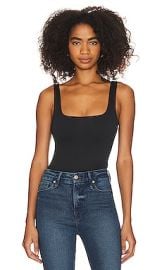 Good American Scuba Modern Tank Bodysuit In Black001 at Revolve