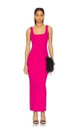 Good American Scuba Modern Tank Maxi Dress In Fuschia002 at Revolve