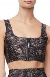 Good American Snake Print Sports Bra   Nordstrom at Nordstrom