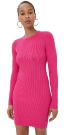Good American Virgo Rib Mini Dress Ballerina Pink004 L at Shopbop