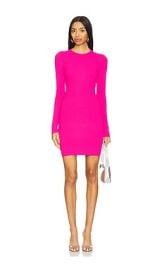 Good American Virgo Rib Mini Dress In Ballerina Pink004 at Revolve