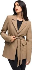 Good American Women39s Trench Blazer Camel 2 at Womens Clothing store at Amazon