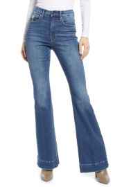 Good Legs Deep-V High Waist Flare Leg Jeans by Good American at Nordstrom