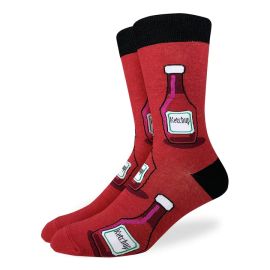 Good Luck Sock Men s King Size Ketchup Socks at Good Luck Sock