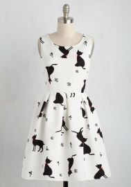 Good Mews Travels Fast Dress at ModCloth