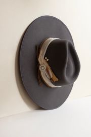 Good Morning America Gray Wide Brim Hat Flea Style at Flea Style